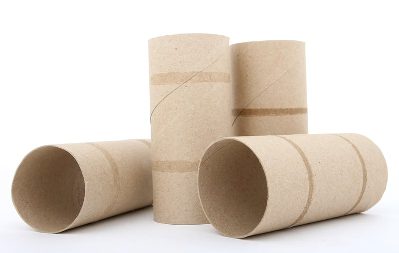 Cardboard Tube Wall Art