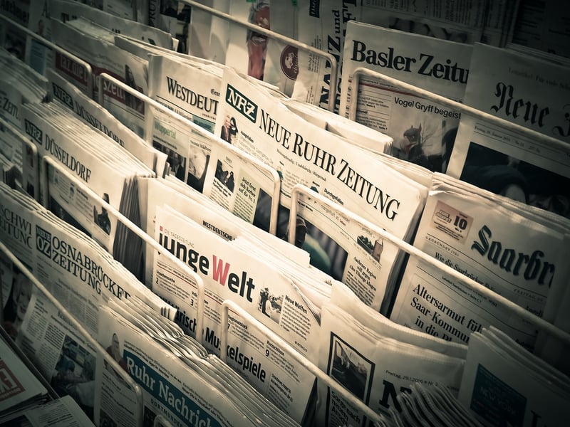 Newspaper Collage Art